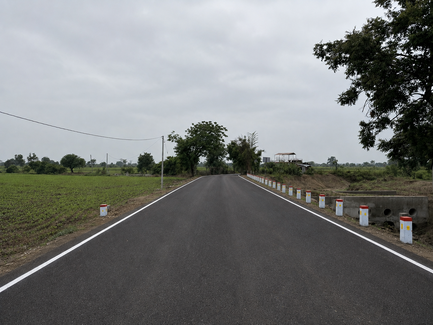 PMGSY road built by PanchaKrishna Construction near Nagpur
