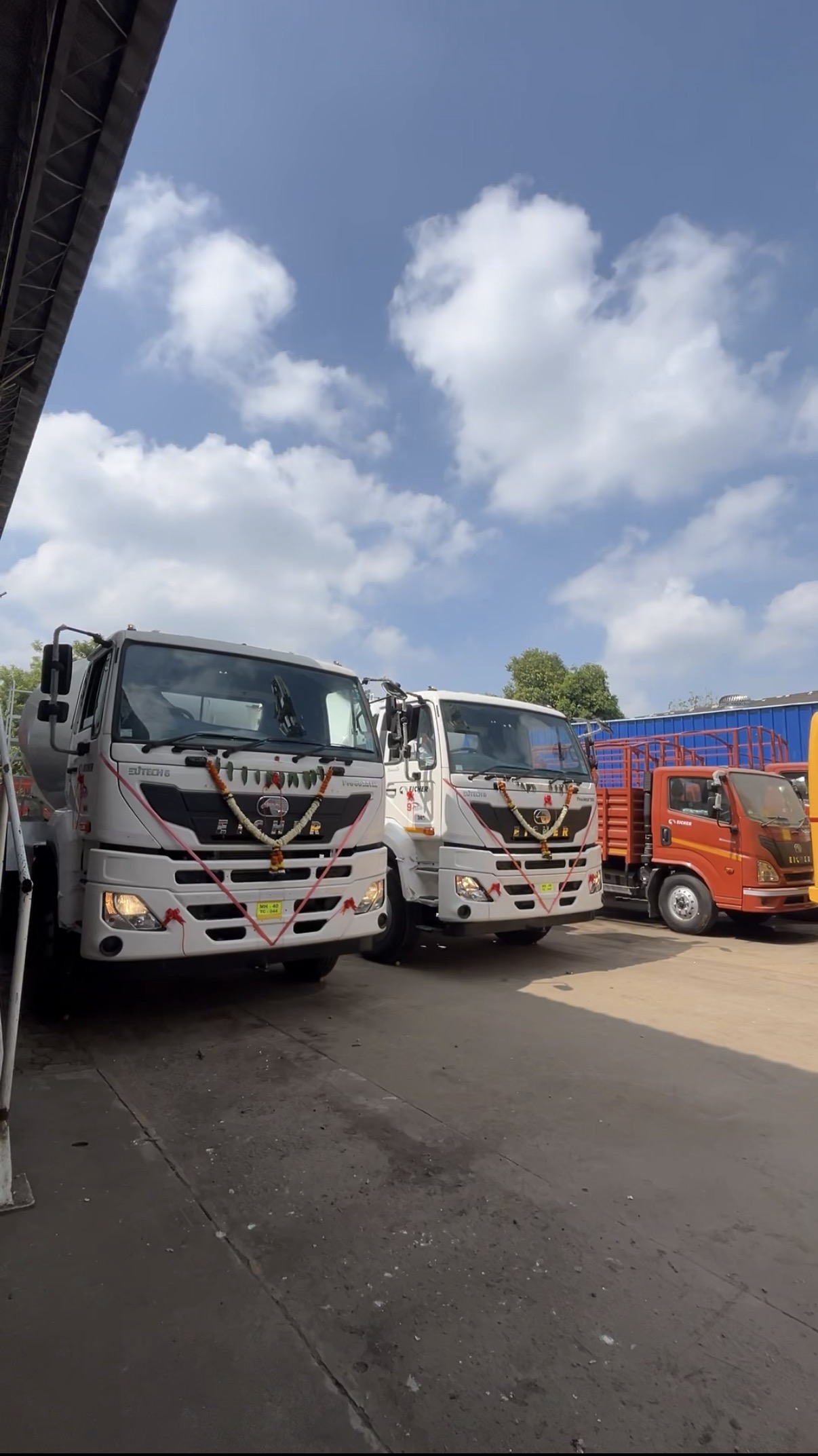 New transit mixers at the PanchaKrishna yard